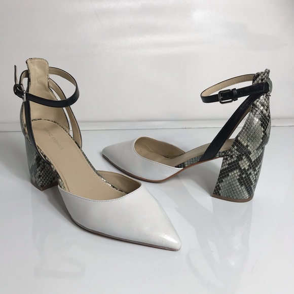 Marc Fisher Raie Ankle Straps Pointed Toe Pumps - Picture 3 of 7
